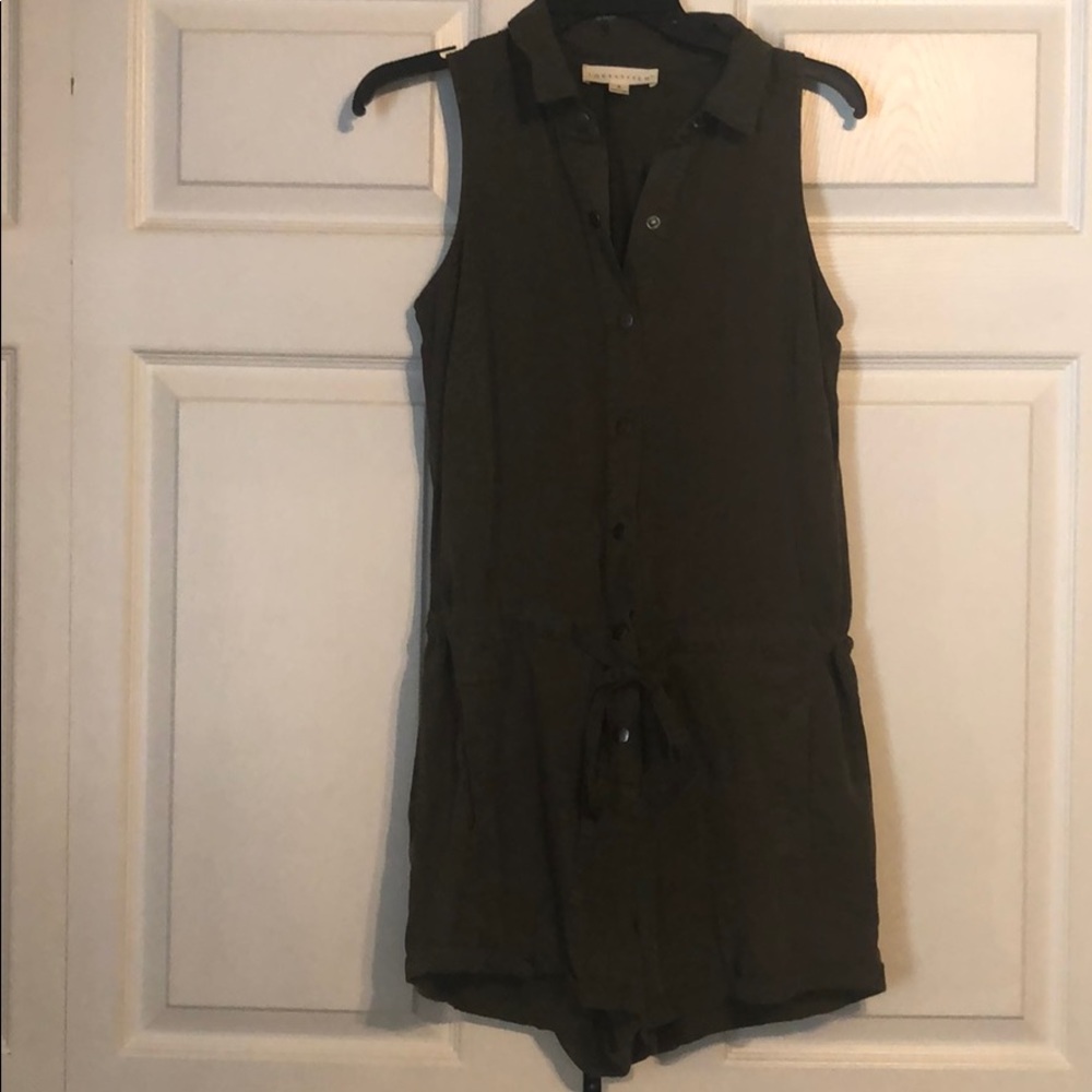 Lovestitch Olive Sleeveless Romper